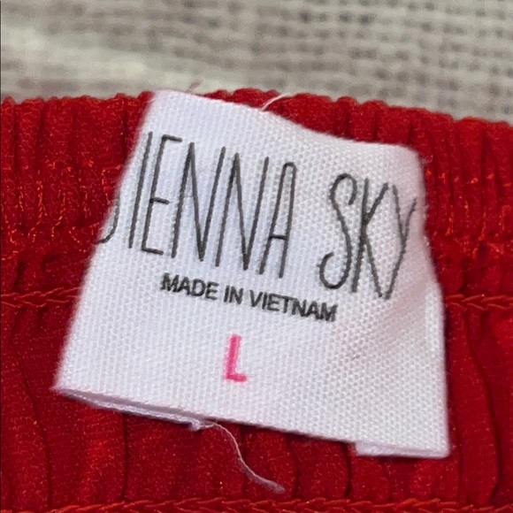 Sienna Sky Red Crop Top Size L - Picture 5 of 6